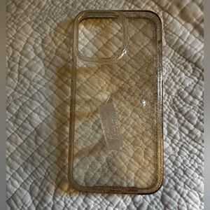 Clear Sparkle Glitter LOOPY Phone Case Apple iPhone 14 Pro Max